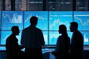 Finansal veri panelleriyle çalışan ekip